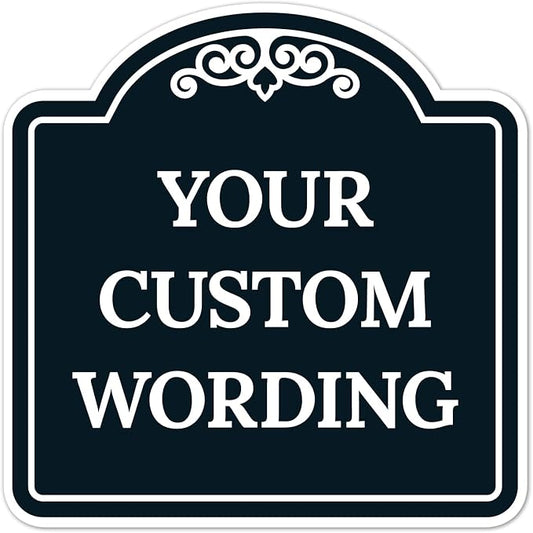 Custom Decorative Sign, Personalized Metal Sign by SigoSigns