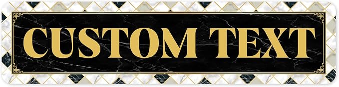 Custom Sign, Custom Street Sign, 11 Font Colors, 13 Font Styles, 4 Hole Options by MySignCenter