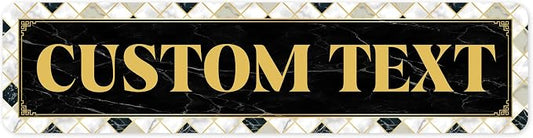Custom Sign, Custom Street Sign, 11 Font Colors, 13 Font Styles, 4 Hole Options by MySignCenter