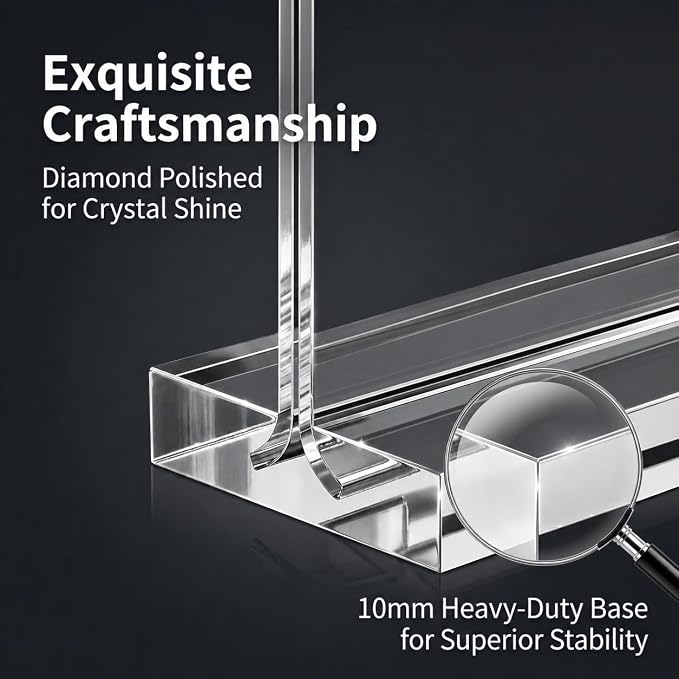 Amzlink® 10 Pack Acrylic Sign Holder 8.5 x 11, Double Sided Clear Tabletop - Image 5