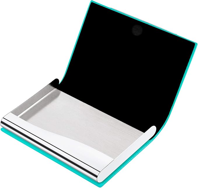 Padike Business Card Holder, Business Card Case Professional PU Leather & - Image 6