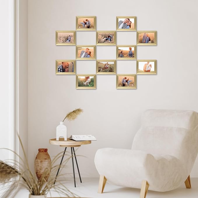 Giftgarden 4x6 Picture Frame Gold Set of 12 - Image 5
