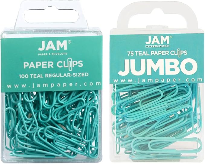 JAM PAPER Combo Pack Colorful Paper Clips by JAMPaper