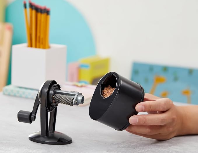 Bostitch Office Wall Mount Manual Pencil Sharpener, 8 Hole Dial, 6X Longer - Image 9