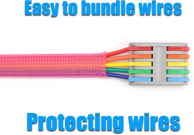 25ft PET Expandable Braided Cable Sleeve 1/4inch Pet Braided Cable Sleeve - Image 6