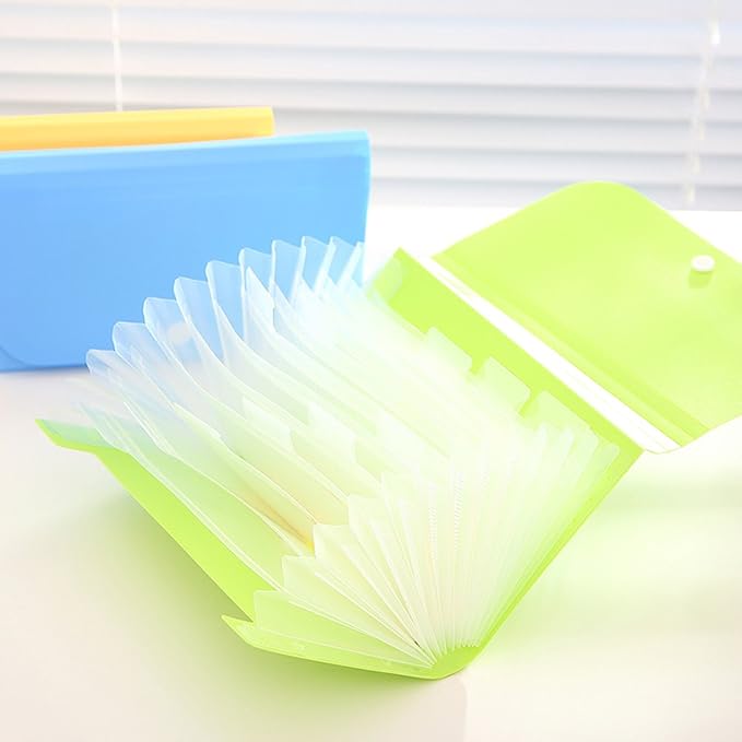 Expanding File Folder, Subdivision Accordion File Folder Mini Organizer PP - Image 6