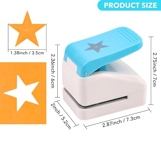3D Star 1.4x1.4inch Embossing Punch; Punches Score Tools - Image 8