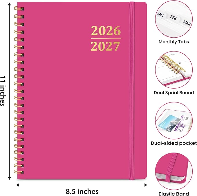 8.5" x 11" Academic Planner 2026-2027, Weekly & Monthly Calendar Planner Book - Image 5