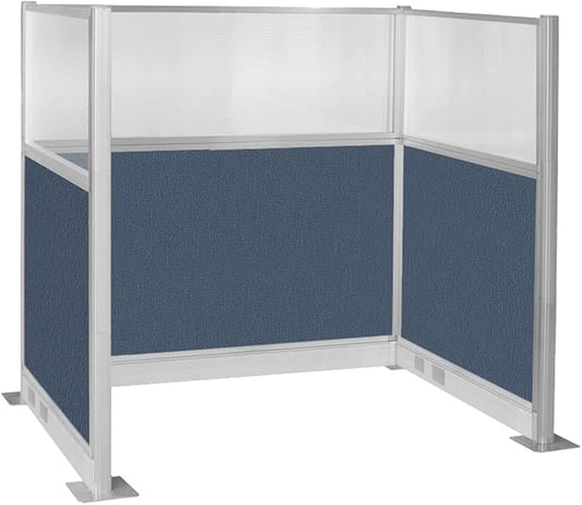 Versare Pre-Configured Hush Panel Electric Cubicle | Workstation Divider Walls | Cubicle Privacy Panels | Office Partition Walls-DeskLoop Office