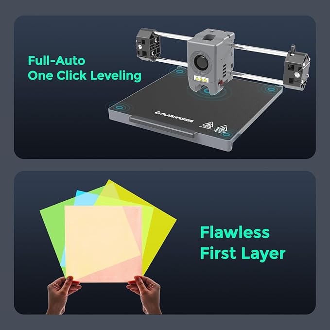 FLASHFORGE Adventurer 5M Pro 3D Printer with 1 Click Auto Printing System, 600mm/s High-Speed, Quick Detachable 280°C Nozzle, Core XY All-Metal Structure, Multi-Functional 220x220x220mm 3D Printer-DeskLoop Office