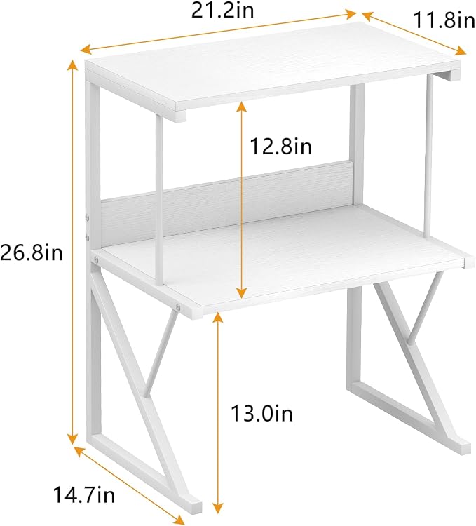 aboxoo Printer Stand for Desk, Desktop Printer Shelf Large 3-Tier Multi-Purpose - Image 3