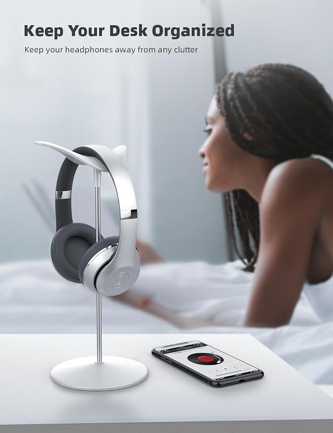 Lamicall Headphone Stand, Desktop Headset Holder - Image 4