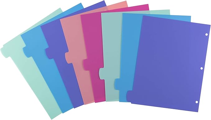 Avery Write & Erase Dividers for 3 Ring Binders, 8 Tabs per Set, Binder - Image 5