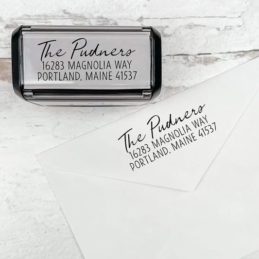 Self Inking Modern Address Stamps | Custom Return Address Stamper by 904Custom