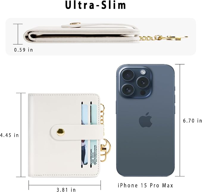 Airkit Small Wallet Women RFID, PU Leather Card Holder - Image 4