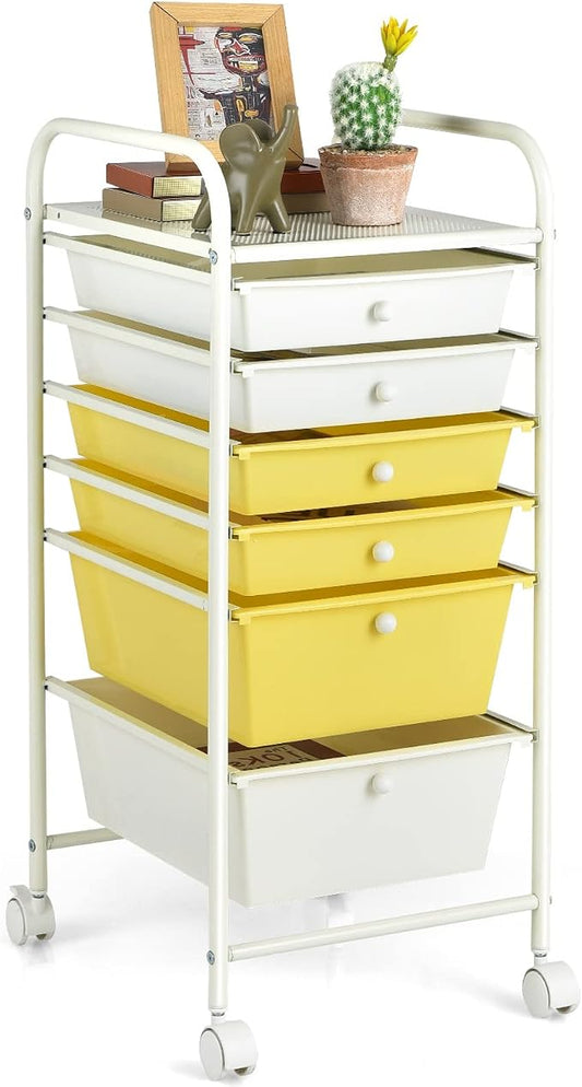 RELAX4LIFE 6-Drawer Rolling Storage Cart by RELAX4LIFE