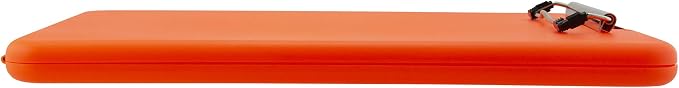 Saunders Bright Orange SlimMate Plastic Storage Clipboard – Letter Size Form - Image 4