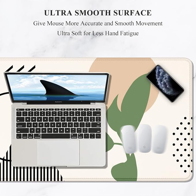 Auhoahsil Large Mouse Pad, XXL Desk Pad, Extened Mousepad 31.5" x 11.8" - Image 3
