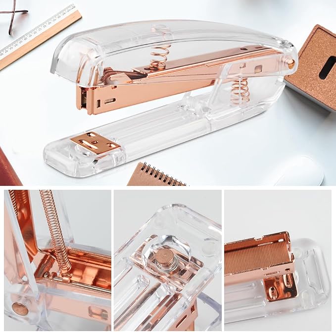 Staplers for Desk, Acrylic Stapler for Office School - Image 5