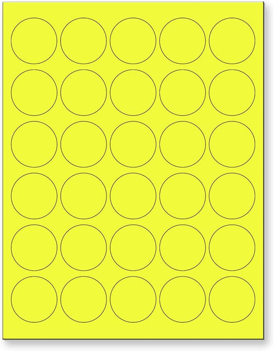 NextDayLabels - 8-1/2 x 11 Neon Color High Light Fluorescent Labels by NextDayLabels