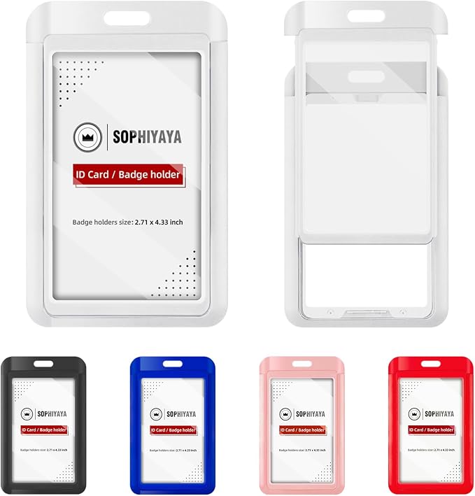 12 Pack Sliding Badge Holder by SOPHIYAYA