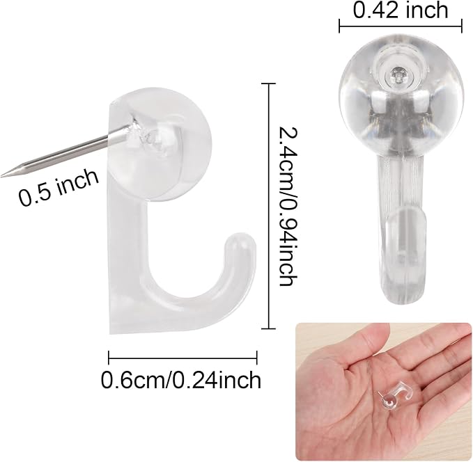 50Pcs Push Pin Hooks, Bulletin Board, Photo Wall, Christmas Decorations - Image 2