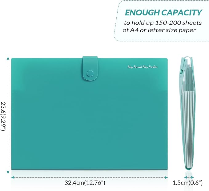 SKYDUE 7-Pocket Expanding File Folder, Professional Accordion Document Organizer - Image 3