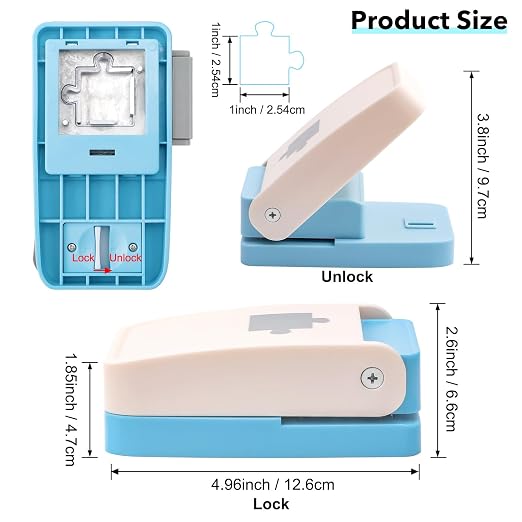 Puzzle Punch, 1 x 1 inch Mini Puzzle Maker, Portable Puzzles Pieces Puching - Image 3