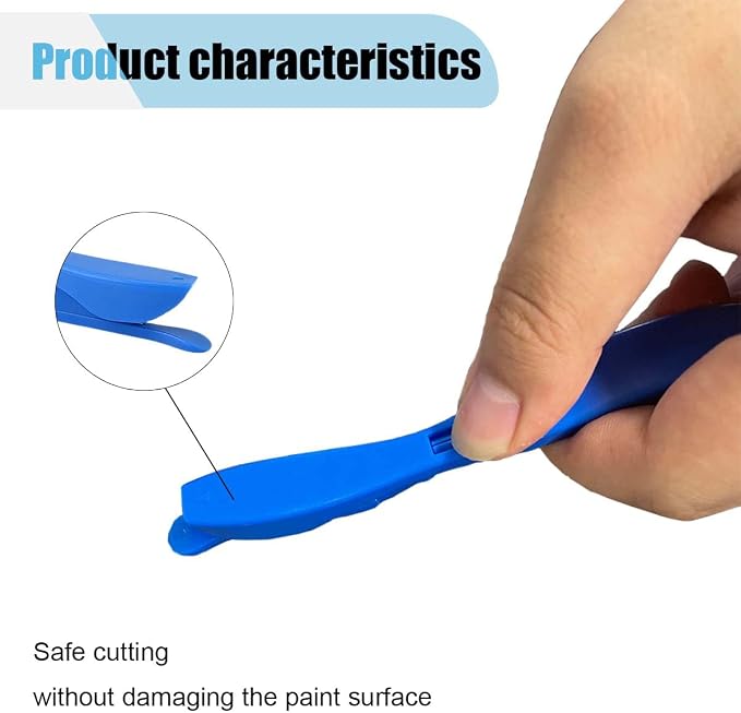 3PCS Wrapping Paper Cutter, Concealed Safety Sliding Cutter, Vinyl Gift Wrap - Image 4