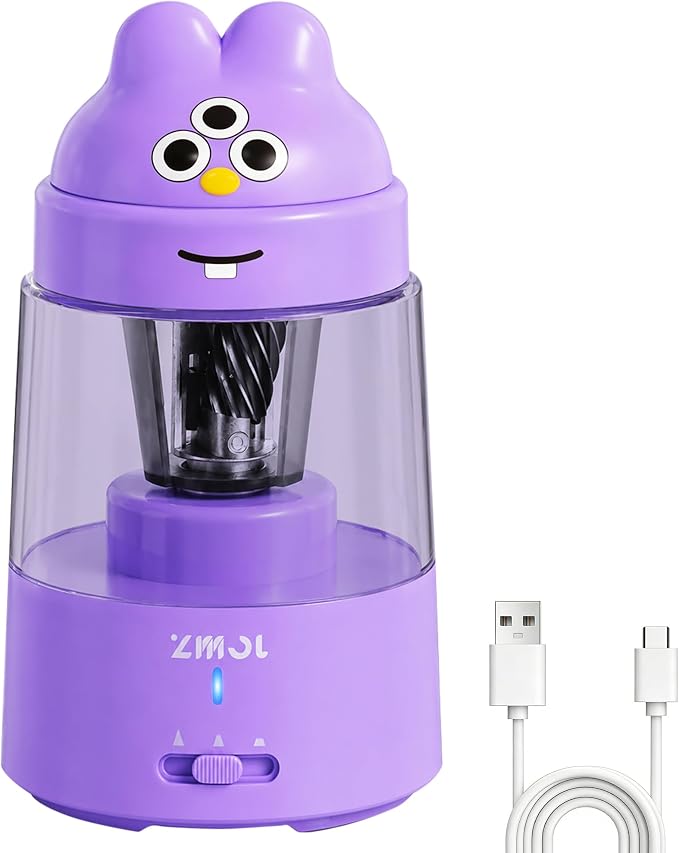 ZMOL Colored Pencil Sharpener for Kids Gift, Rechargeable Electric Pencil by ZMOL