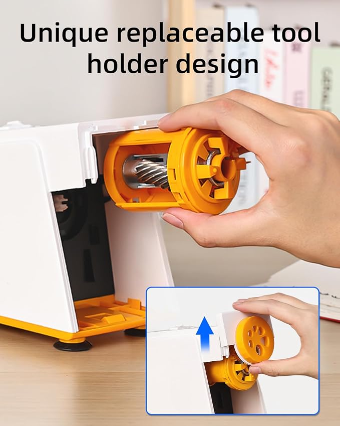 ZMOL Heavy Duty Electric Pencil Sharpener, 6-Hole Classroom Pencil Sharpener - Image 4