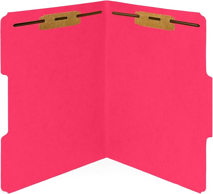 50 Red Fastener File Folders - Image 4