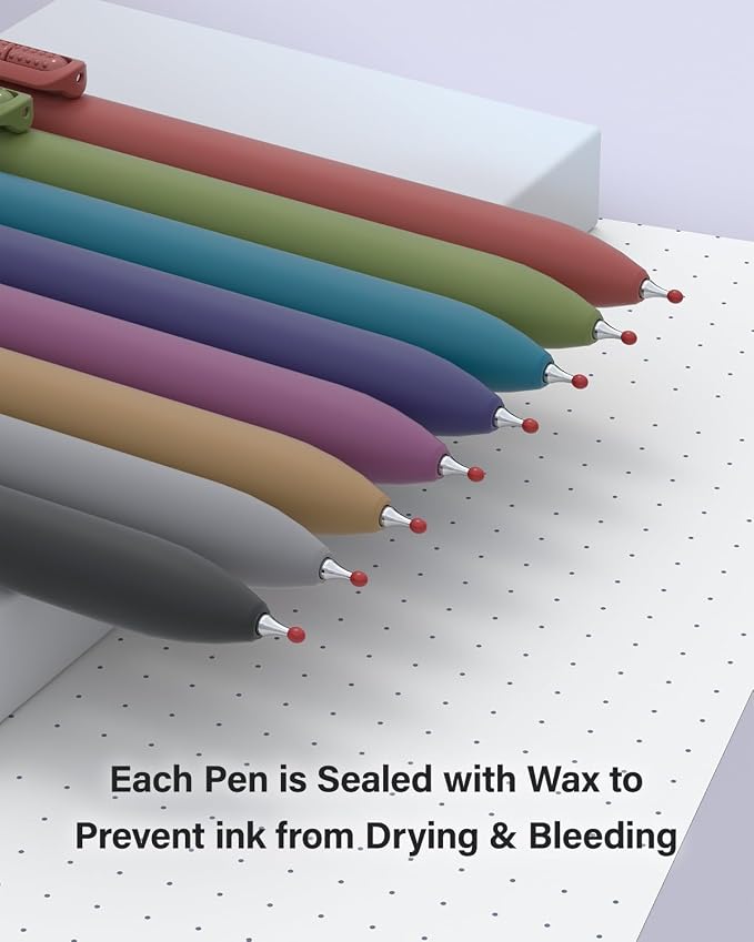 inkipen- 16 Pack Pens, Gel pens Black Ink, Fine Point, Quick-Drying Smooth - Image 8