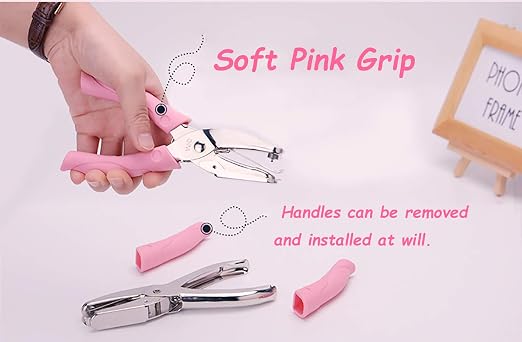 1 Pack 6.3 Inch Length 1/4 Inch Diameter of Heart Shape Hole Handheld Single - Image 3