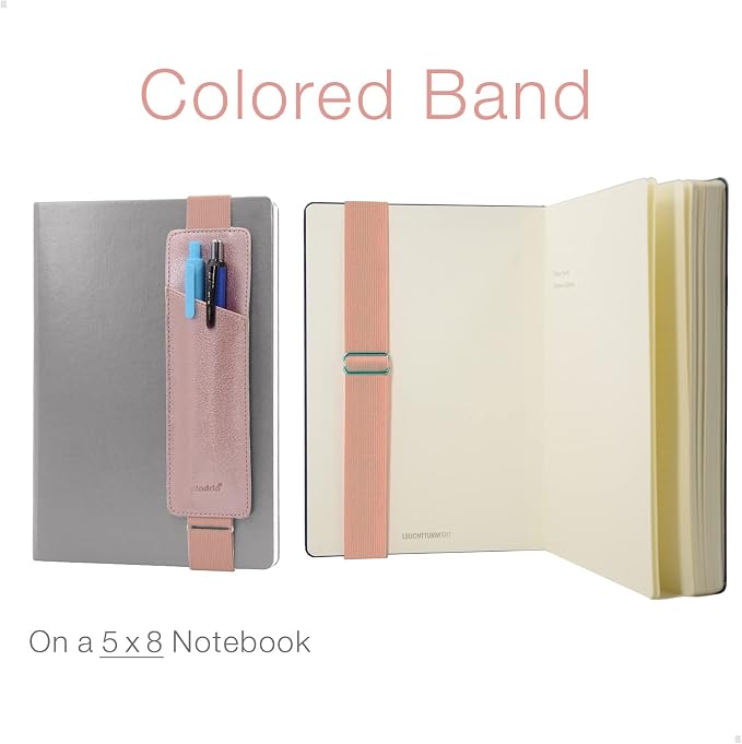 Adjustable Elastic Band Pen Holder, Pencil Holder, Pen Sleeve Pouch - Image 3