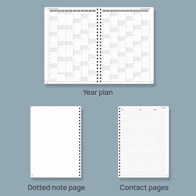POPRUN 2026 Daily Planner One Page A Day -, Agenda 2026 Hourly Appointment Book - Image 5