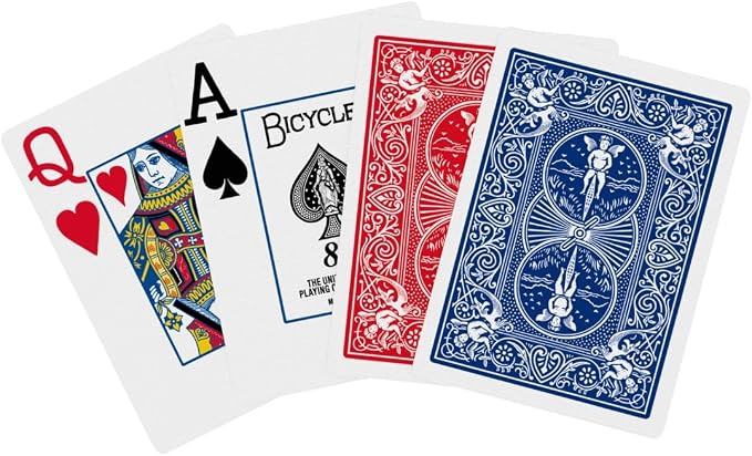 Bicycle Jumbo Index Playing Cards, 2 Pack Large Print Poker Size Deck of Cards - Image 6