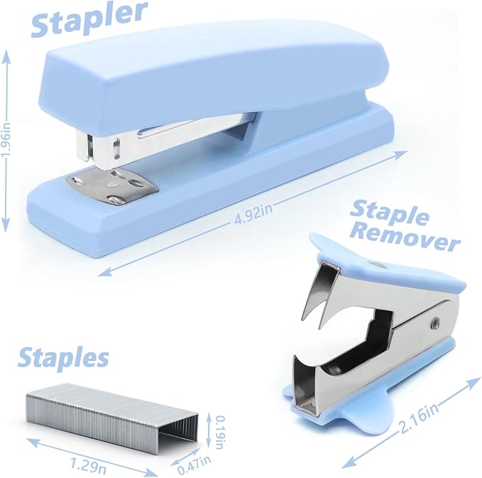 Blue Office Stapler, 25 Sheet Capacity - Image 2