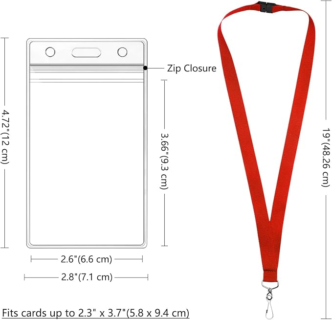48-Pack Red Breakaway Lanyards - Image 3