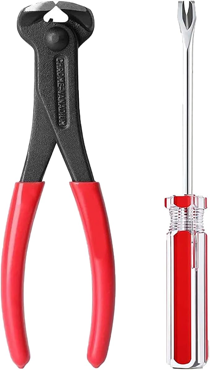 2PCS Upholstery Staple Remover Tool，Heavy Duty Staple Puller Kit by Unknown
