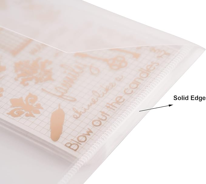 #10 Clear Plastic Envelopes 5 x 10 Money Receipt Bill Storage Holder 10 Pack - Image 5