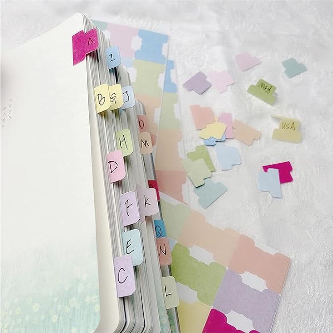 420 PCS Pastel Writable Index Tabs, 35 Sheets Smudge-Free Thickened Paper Tape - Image 5