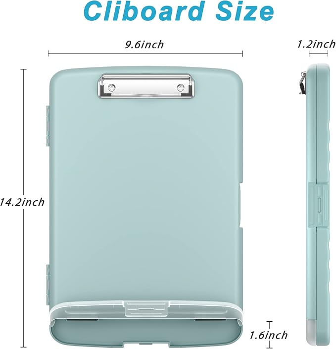 Rimilak Clipboard with Storage, 8.5 x 11'' High Capacity Clip Board, - Image 2