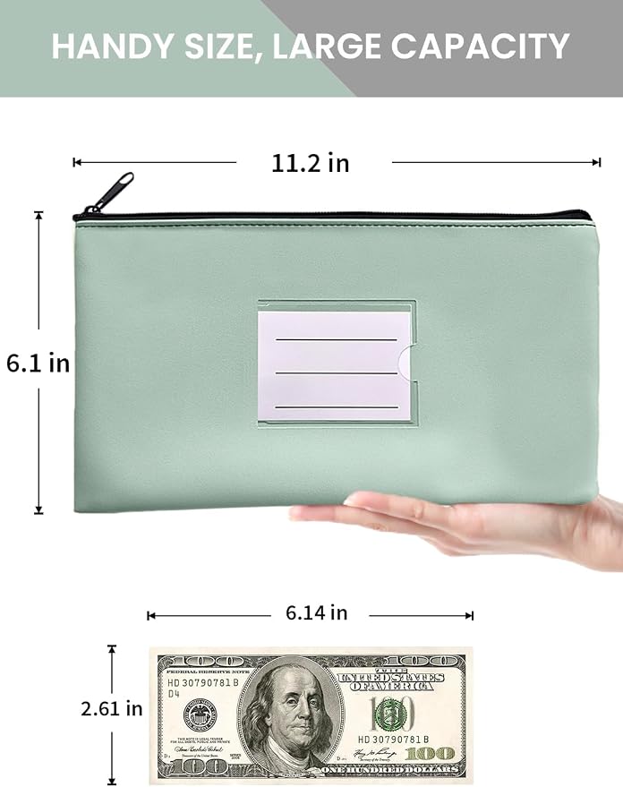 2-Pack Bank Deposit Money Bags - Image 2