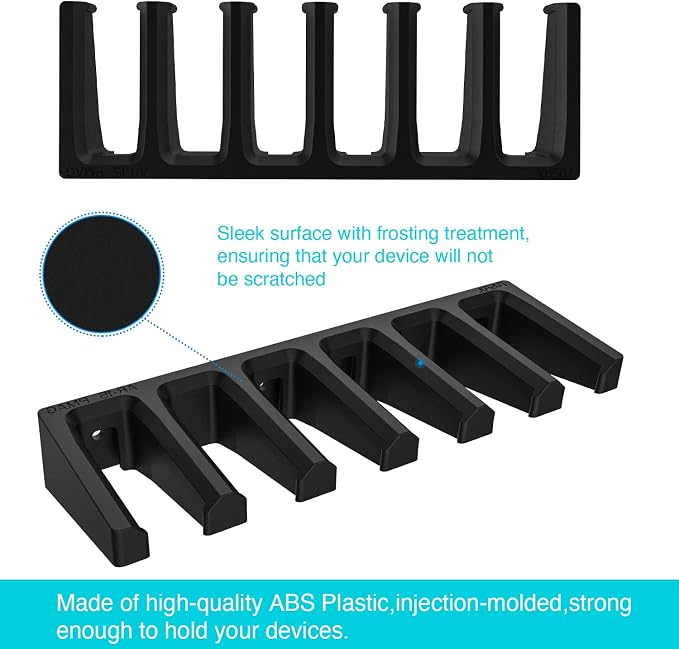 Solid ABS 6X Standard PMAG Wall Mount, Mag Holder, Home Magazine Storage Rack - Image 2