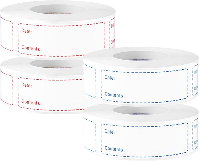 2000Pcs Removable Freezer Labels, 1 x 3 Inch Food Labels by WSICSE