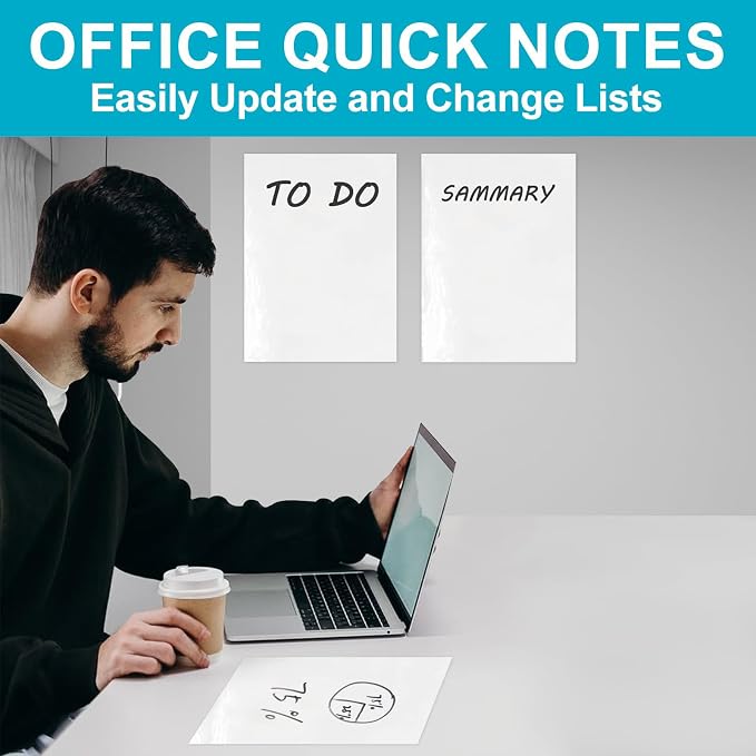 Dry Erase Board Sticker- Whiteboard Stickers-8.27''x11.69'' Removable Dry Erase - Image 6