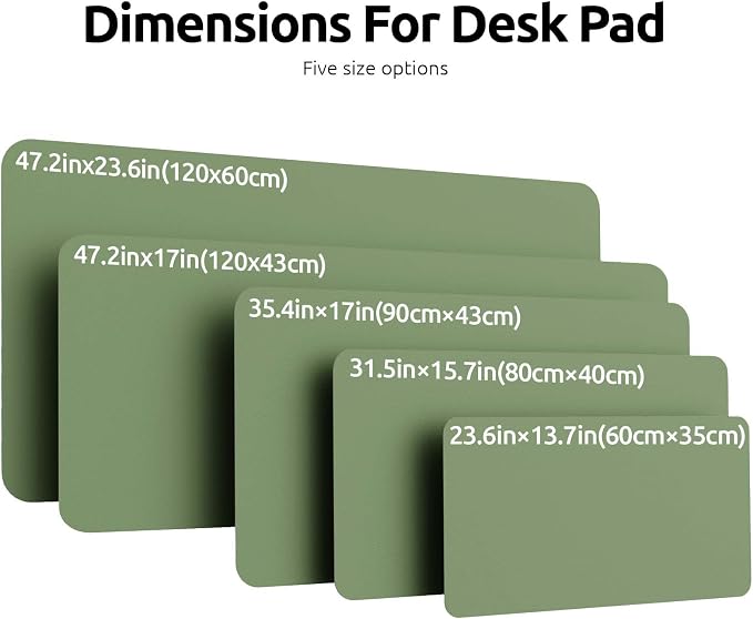 YSAGi Leather Desk Protector, Office Mat, Large Mouse Mat, Non-Slip PU Leather - Image 4
