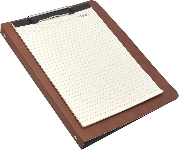 3 Ring Portfolio with iPad Holder, Business Padfolio with Clipboard & Rotating - Image 7