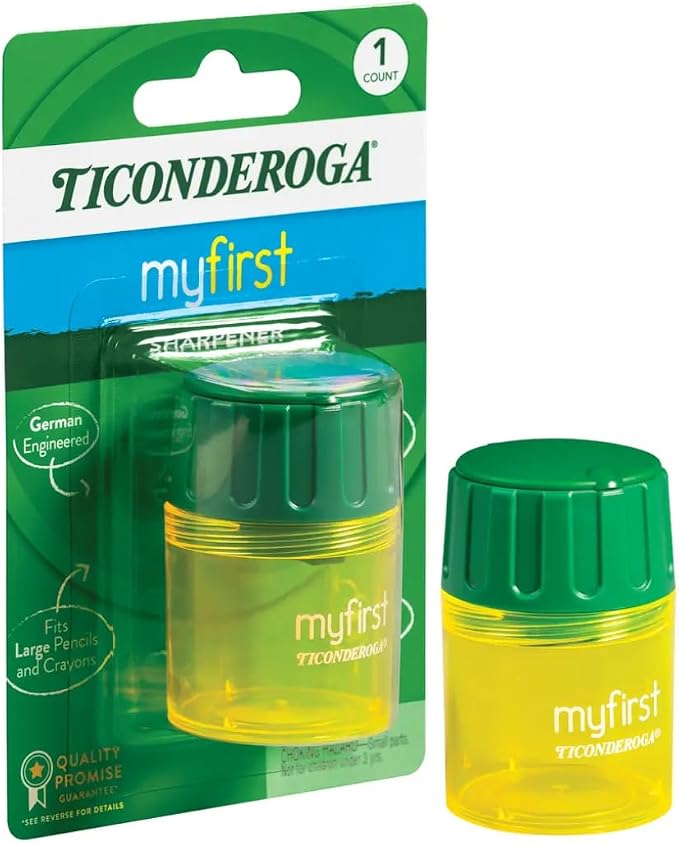 Ticonderoga My First Pencil Sharpener, 1 Hole, Large Barrel - Image 3
